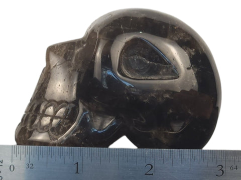 Smoky Quartz Skull (Medium) - Littleton Rock Shop