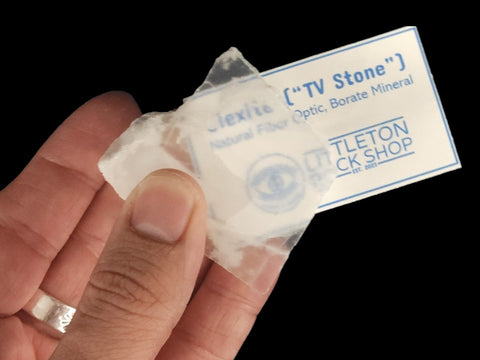 Ulexite "TV Stone" (Assorted Sizes) - Littleton Rock Shop