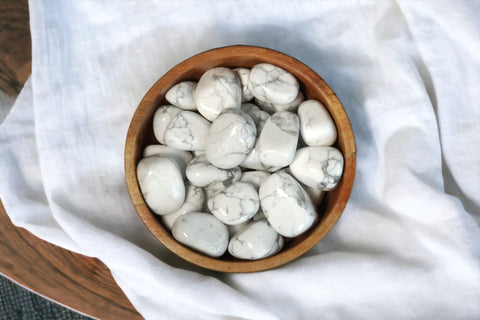 White Howlite Tumbled Stone - Littleton Rock Shop