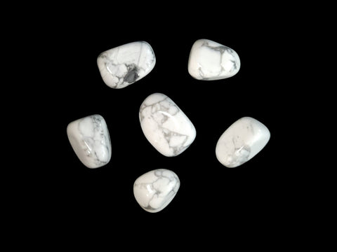 White Howlite Tumbled Stone - Littleton Rock Shop