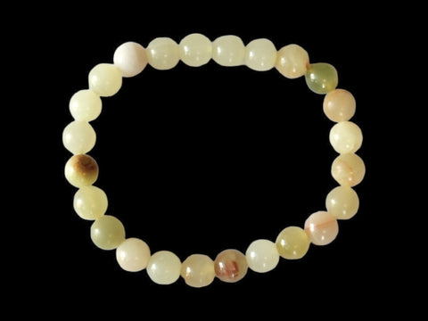 Yellow Onyx 8mm Gemstone Bead Bracelet - Littleton Rock Shop